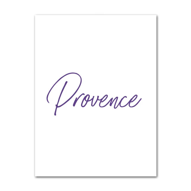 Provence Landscape Purple Lavender Pictures Of Calm Wall Art Fine Art Canvas Prints Gallery Wall Pictures For Living Room Art Decor | Bowlift