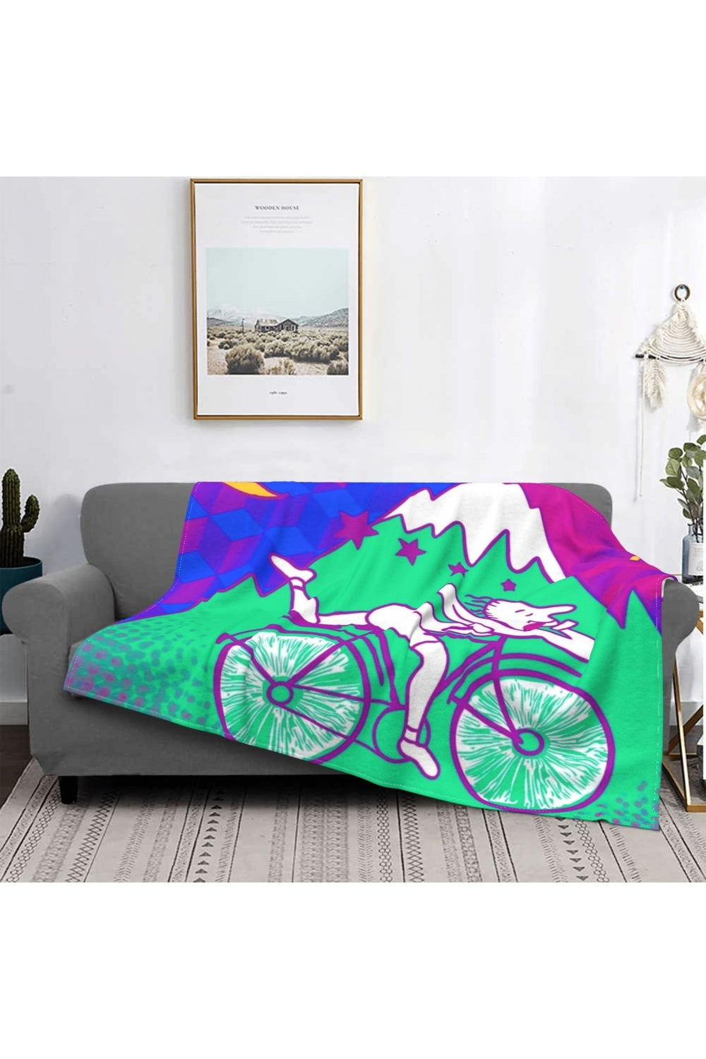 Hoffman Bicycle Day Throw Blanket | Bowlift