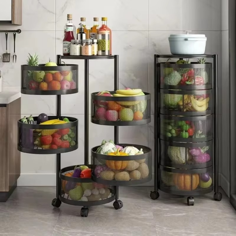 BowLift | 360° Rotating Multi-Layer Kitchen Round Storage Rack