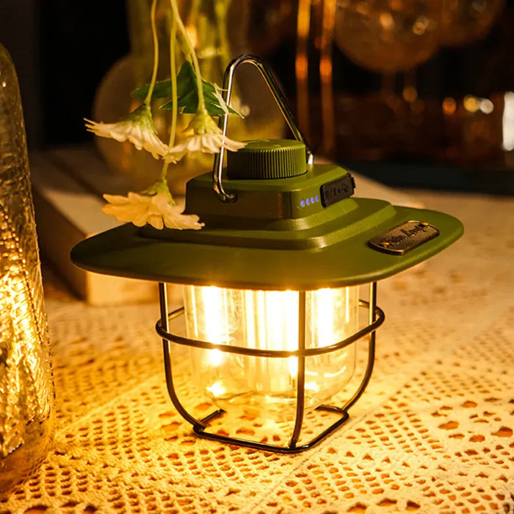Retro Rechargeable LED Lantern for Adventures Bowlift