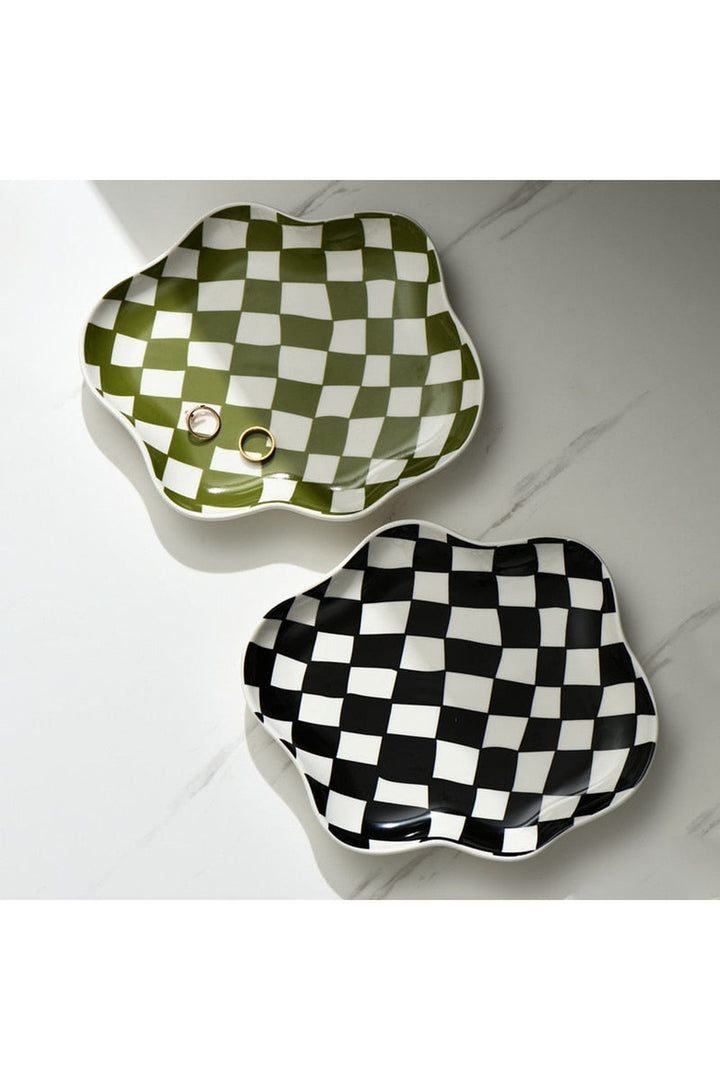 Ceramic chessboard plate | Bowlift