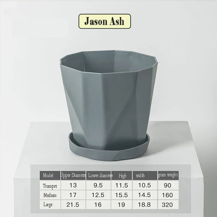 BowLift | Nordika Planter | Scandinavian Design | Durable Resin | For Plants & Decoration