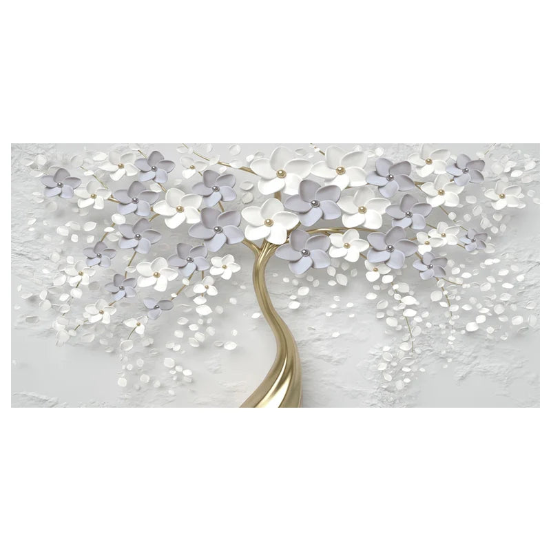 Abstract Floral Big Blossom Petal Tree Wall Art Fine Art Canvas Prints Picture For Living Room Bedroom Salon Art Decor | Bowlift