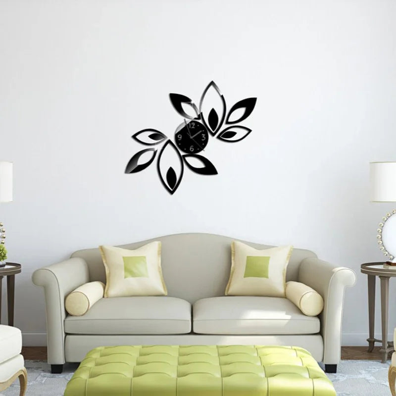 DecoTime Clock - Stylish 3D Acrylic Wall Clock Bowlift