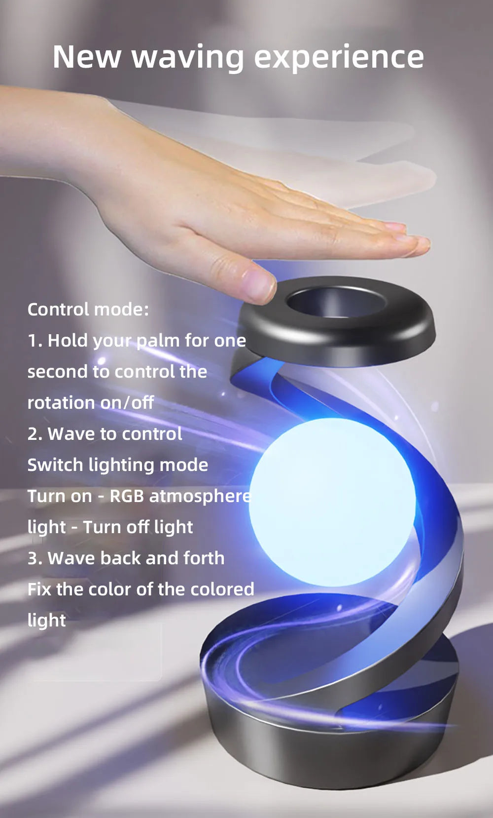 BowLift | Modern Decorative Lamp with Colorful Backlighting