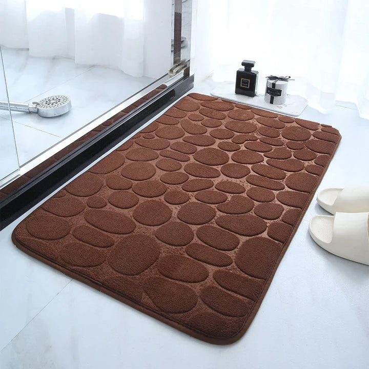 BowLift | Non-slip Bath Mat made of Memory Foam with Pebble Relief