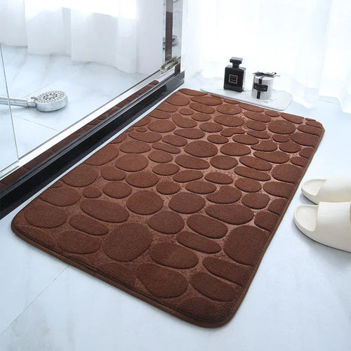 BowLift | Non-slip Bath Mat made of Memory Foam with Pebble Relief