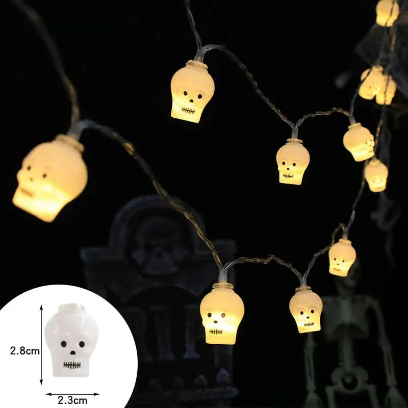 BowLift | Halloween LED Pumpkin & Skull String Lights