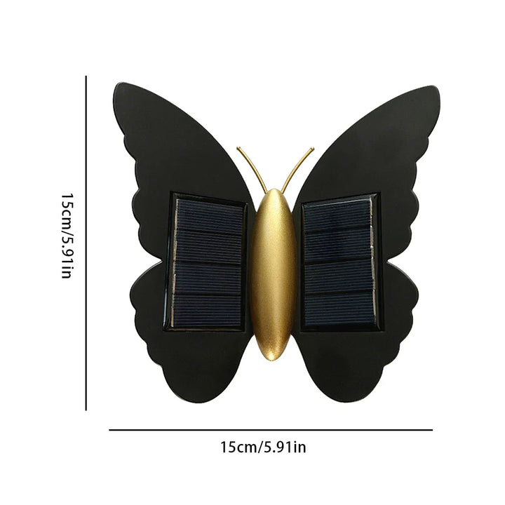 BowLift | Lumora FlyGlow Solar Wall Light Butterfly | With Motion Sensor & Auto On/Off | IP65 Waterproof | For Garden & Entrance