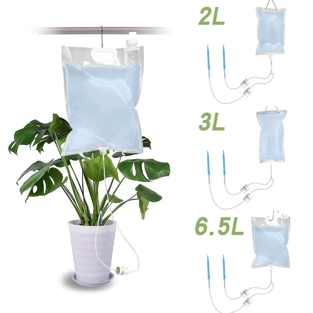 BowLift | Floriva Plant Watering Bag | Up to 30 Days Automatic Drip Irrigation | With Valve & 1 m Hose | 2–6.5 L