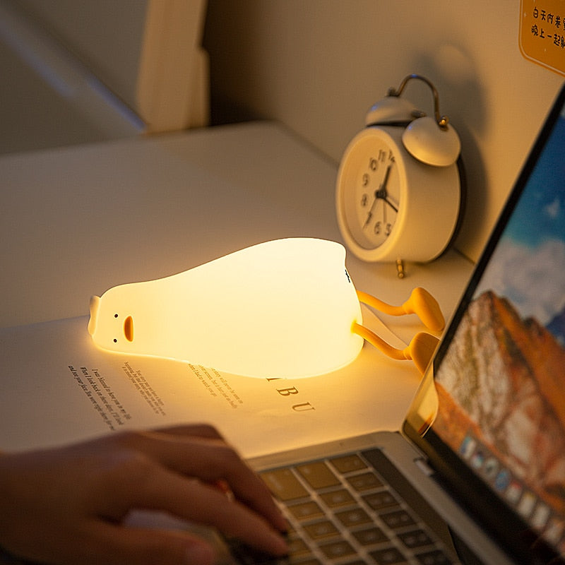Lazy Flat Duck Atmosphere Night Lamp | Bowlift