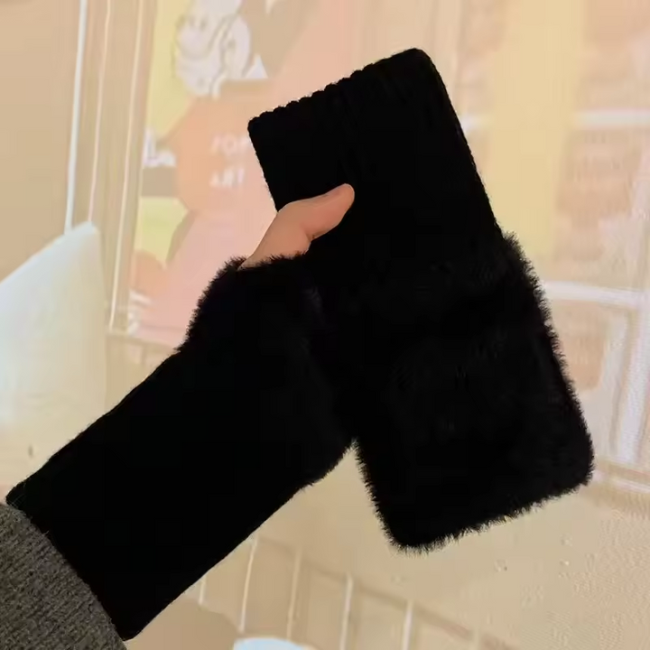 BowLift | Unisex Fleece Fingerless Gloves – Warm, Soft and Functional