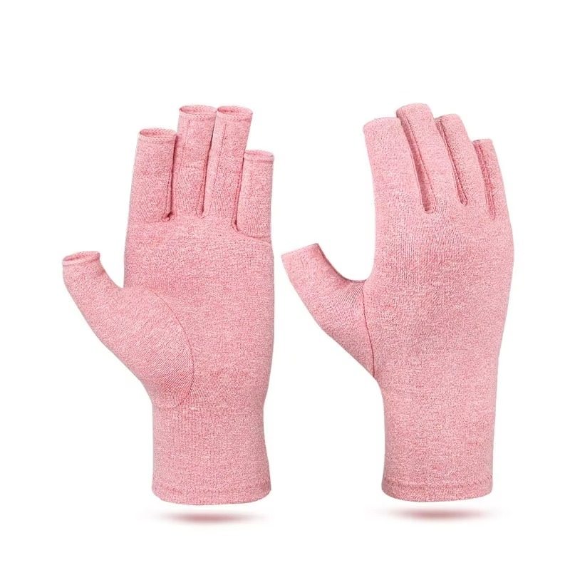 BowLift | Compression Arthritis Gloves Fingerless Wrist Support for Hand Pain Relief and Fitness