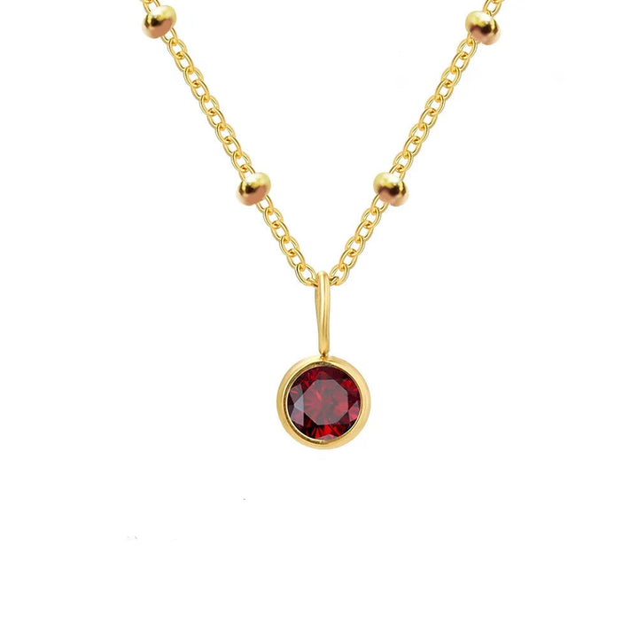 BowLift | Dainty Birthstone Satellite Choker Necklace