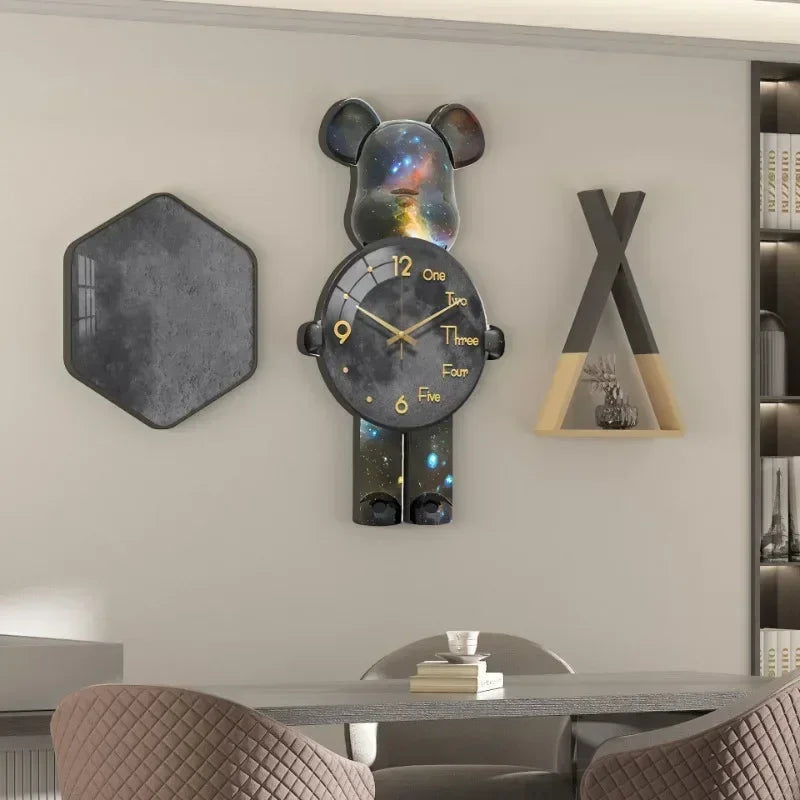 BowLift | Glowing Star Bear LED Wall Clock