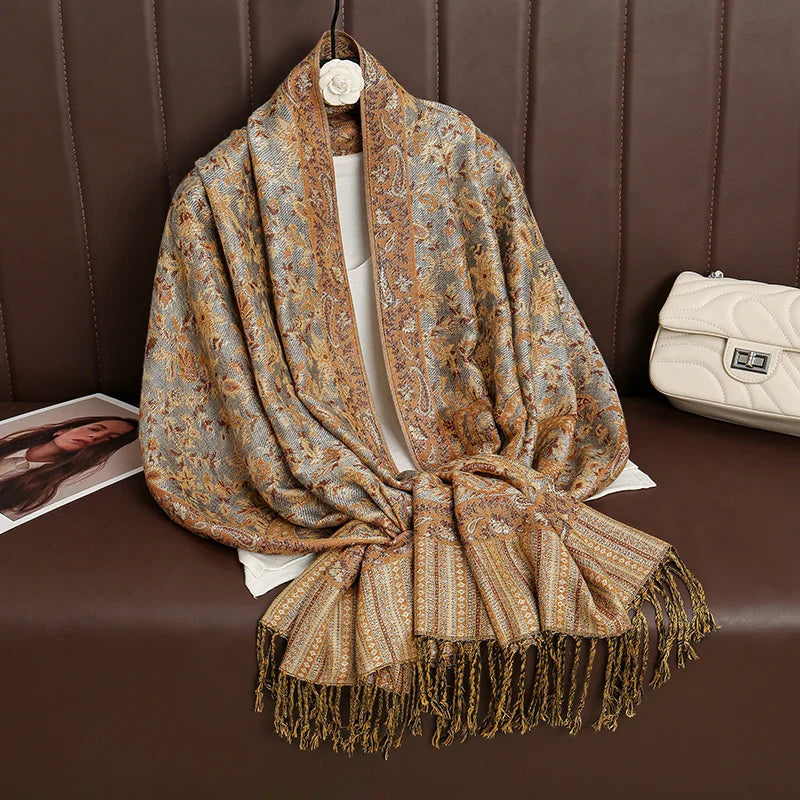 BowLift | Élégancea | Women's Scarf | Cashmere Feel | 70 × 190 cm | Luxury Print & Warm