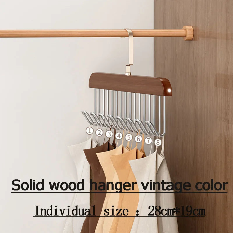 Multi-Hook Space Saver Clothes Organizer Rack | Bowlift