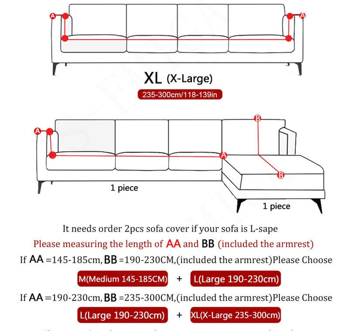 Modern Non-slip Colorful Elastic Sofa Cover | Bowlift