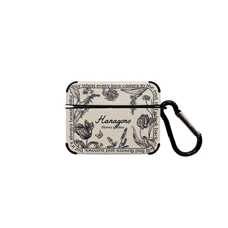 BowLift | Artistic Flower Leather Airpods Case