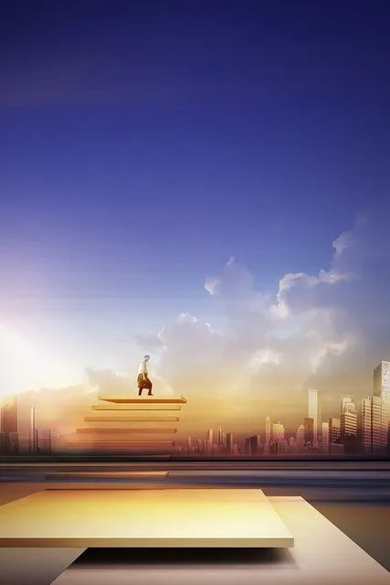 Modern Geometric Architectural Landscapes Wall Art Fine Art Canvas Prints Pictures For Studio Home Office Foyer Inspirational Art Decor | Bowlift