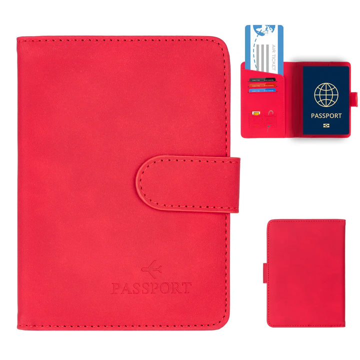 BowLift | Passport holder Travello | RFID protection | Real leather look | For women & men