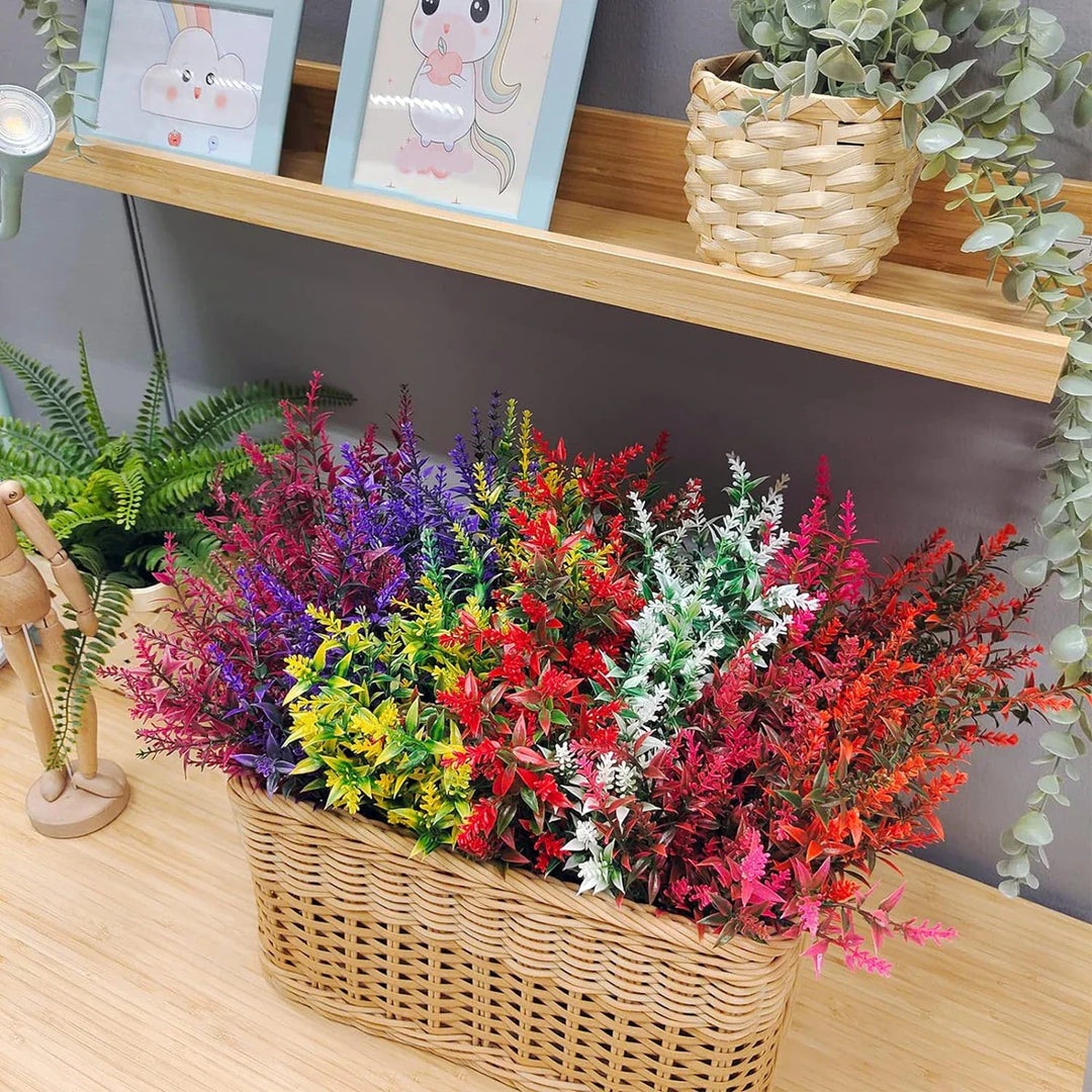 BowLift | Florabell 12 Piece Set Artificial Lavender | Artificial Plants for Weddings, Vases, Garlands & Decoration | For Indoor & Outdoor