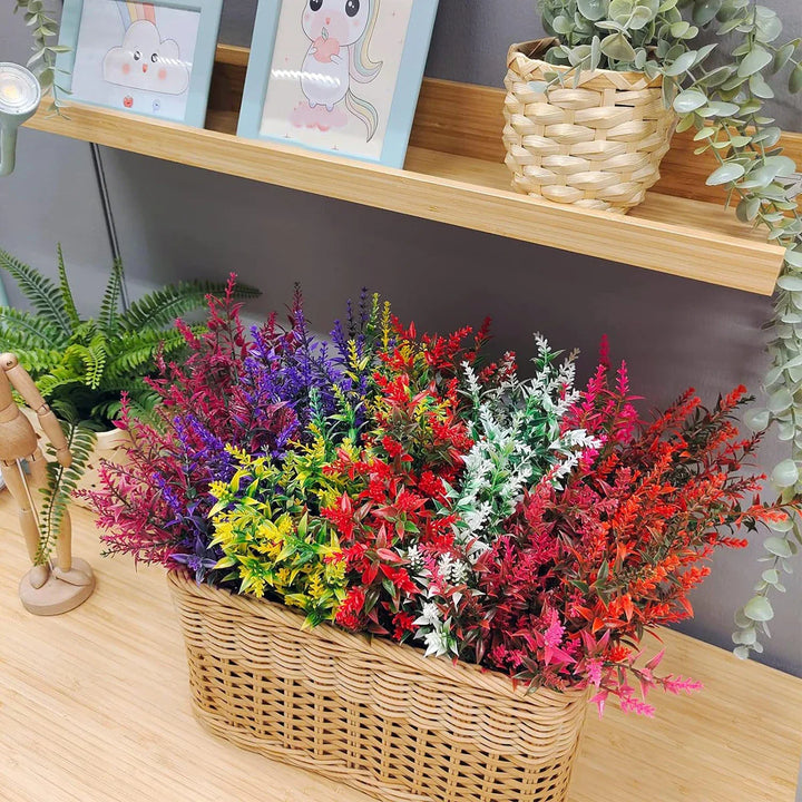 BowLift | Florabell 12 Piece Set Artificial Lavender | Artificial Plants for Weddings, Vases, Garlands & Decoration | For Indoor & Outdoor