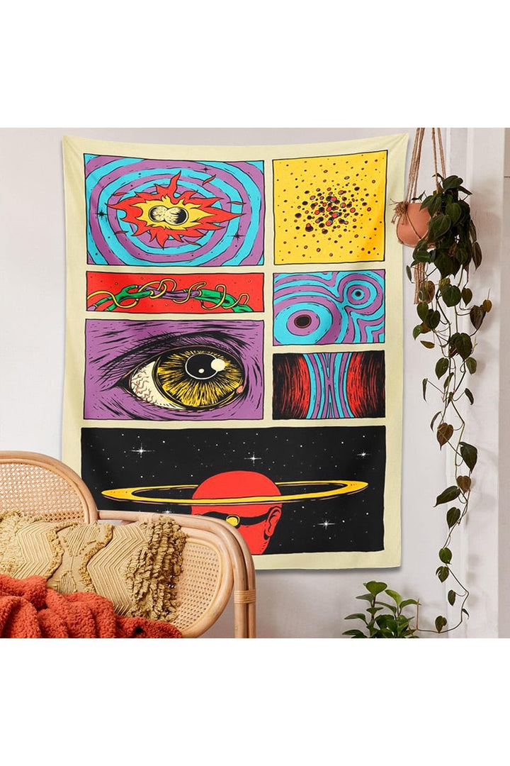 Cartoon Psychedelic Tapestry | Bowlift