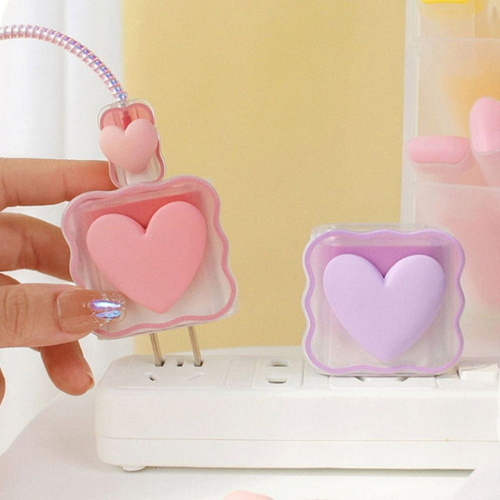 BowLift | Transparent Love Charging Cable Protector Case