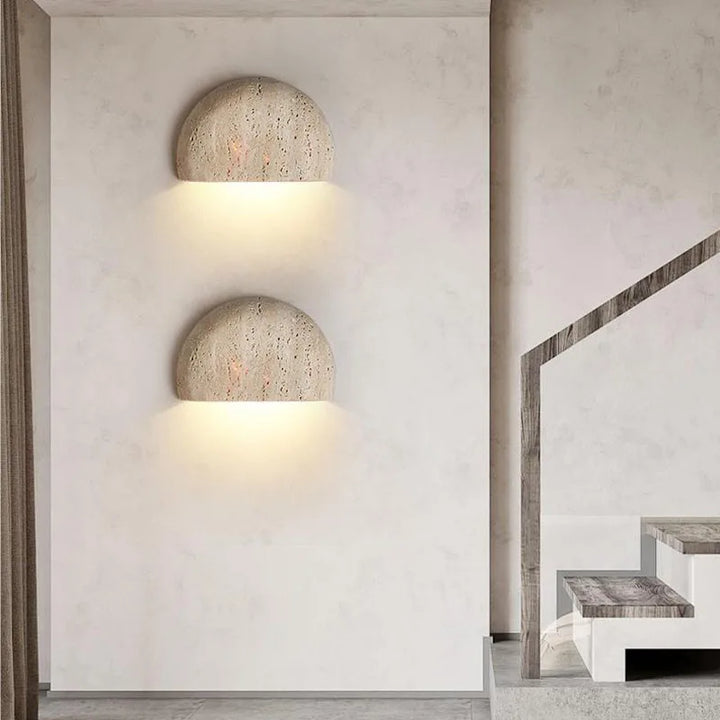 BowLift | Wabi-Sabi Stone Retro Wall Lamp Living Room Hallway Bedroom
