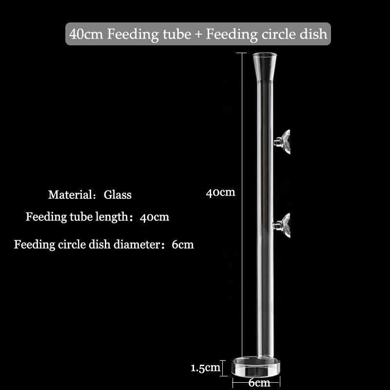 BowLift | Transparent Aquarium Glass Tube Fish Feeder