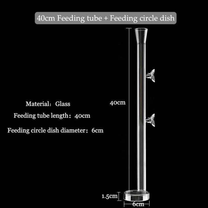 BowLift | Transparent Aquarium Glass Tube Fish Feeder
