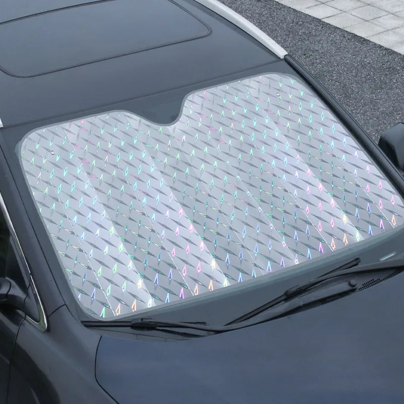 BowLift | SOLVEX Auto Sunshade | UV Protection & Heat Protection for Front and Rear Windows | Reflective Aluminum Foil | Universally Compatible