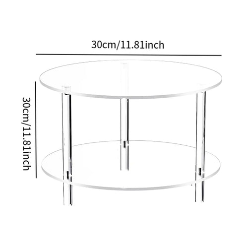 BowLift | Minimalist Acrylic Side Table with Luxury Movable Design