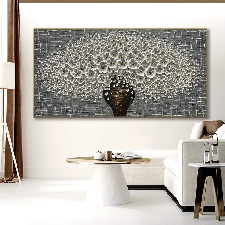Modern Abstract Flower Tree Wall Art Fine Art Canvas Prints Large Sizes Pictures For Living Room Bedroom Home Office Art Decor | Bowlift