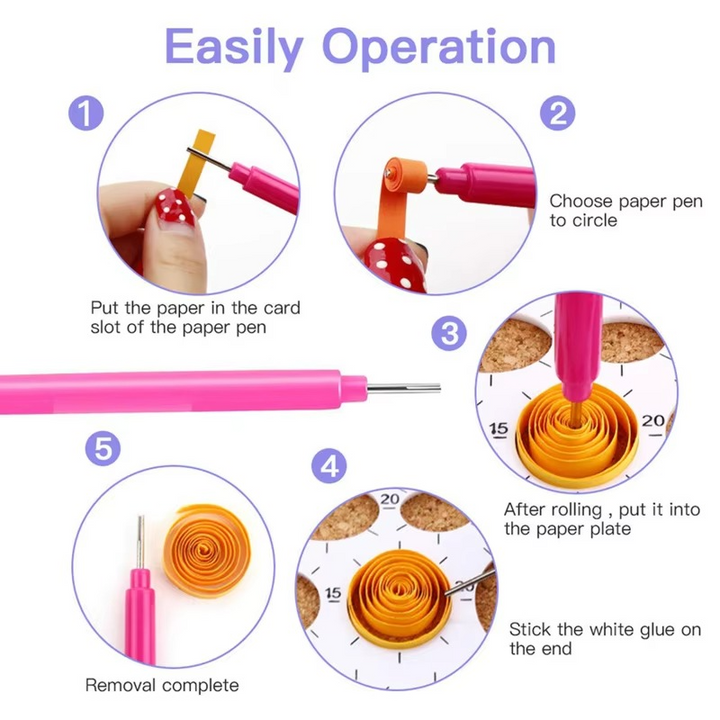 BowLift | Quilling Paper Tool Set with Slotted Pen, Tweezers, Needle Pins, and Craft Accessories – 7, 6, or 12 Piece Kit