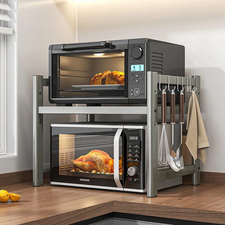 BowLift | Kitchen Microwave Shelf Multi-Layer Condiment Organiser Rust-Resistant – CookRack