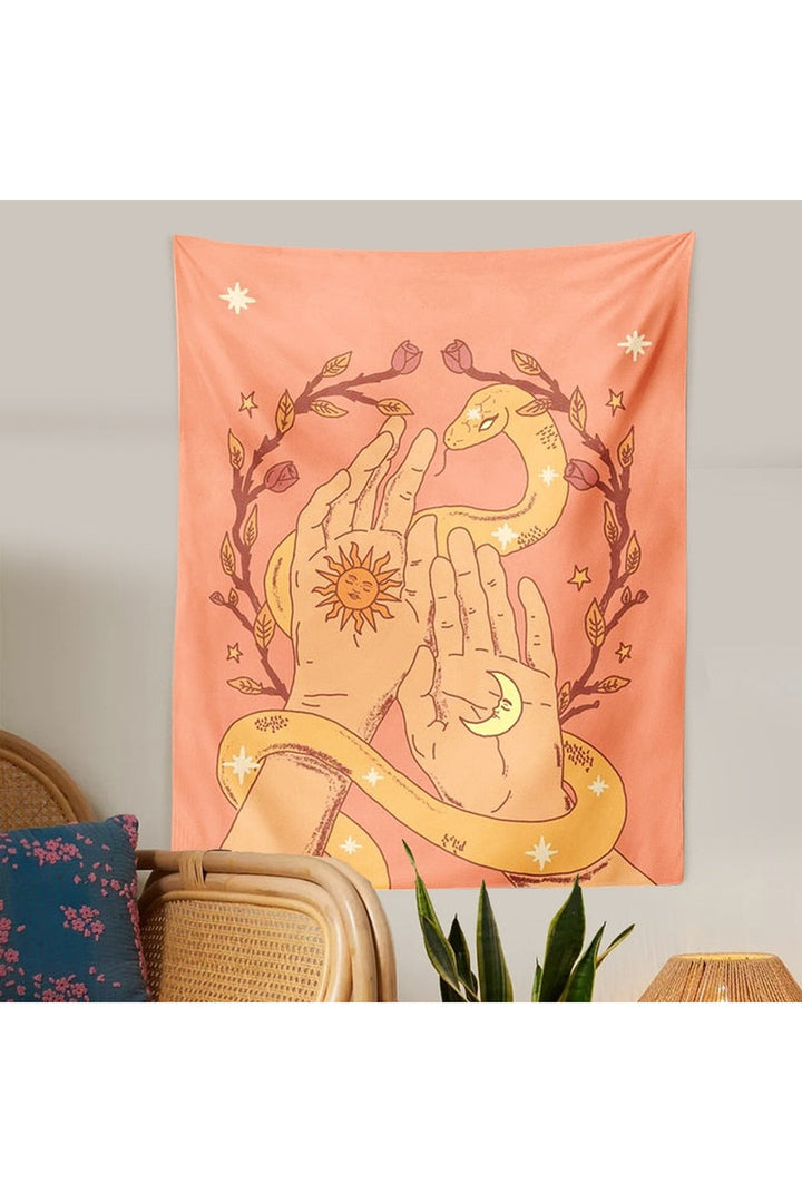 and Moon E-Girl Tapestry | Bowlift