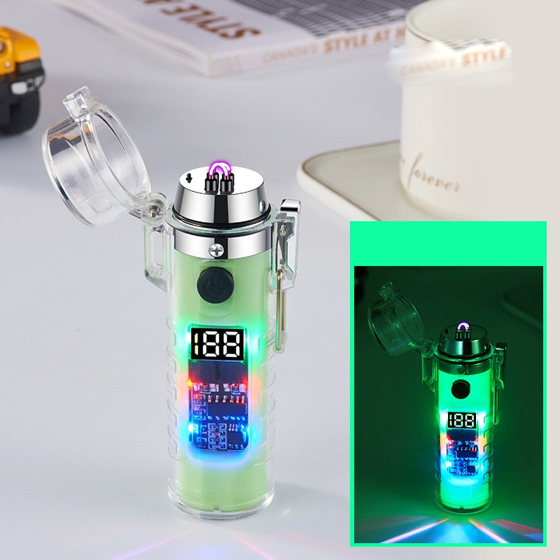 BowLift | Windproof Double Arc Transparent Flashlight Lighter