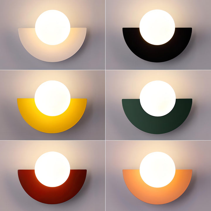 BowLift | Nordic Semicircle Wall Lamp - Modern LED Fixture for Living Room, Bedroom & Hallway Lighting