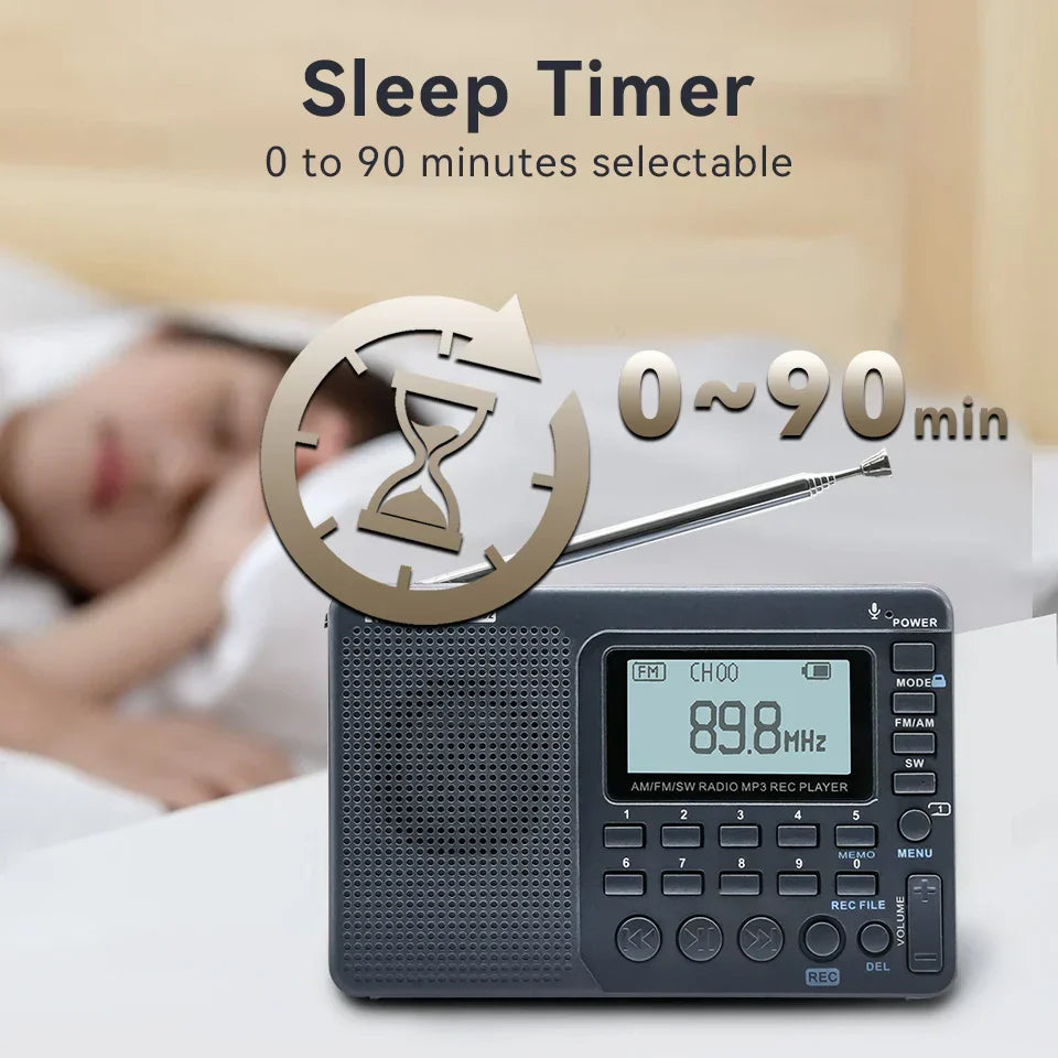 EchoWave - Draagbare Retro Radio met Krachtig Geluid Bowlift