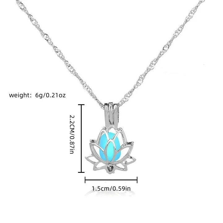 BowLift | Mystic Moon Glow Lotus Necklace