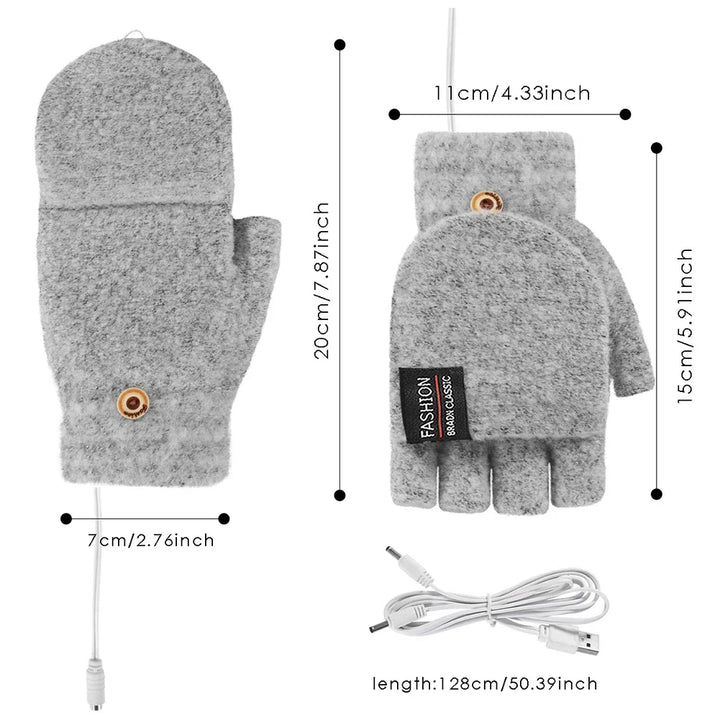 USB Rechargeable Warm Wave Heated Gloves | Bowlift
