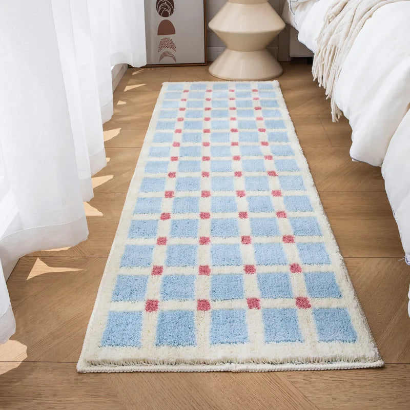 Long Tufting Grids Bathroom Mat | Bowlift