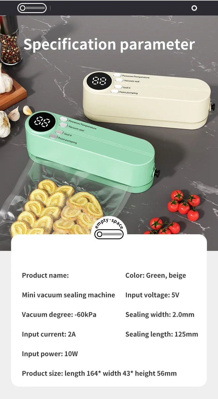 BowLift | Wireless Automatic Mini Vacuum Sealing Machine