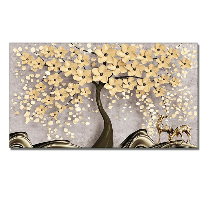 Abstract Floral Big Blossom Petal Tree Wall Art Fine Art Canvas Prints Picture For Living Room Bedroom Salon Art Decor | Bowlift