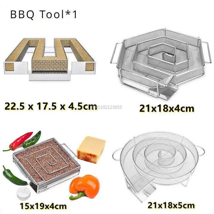 BowLift | Räuchinox Cold Smoke Generator | Stainless Steel & Durable | Up to 10h Smoke | For Grill & Smoker