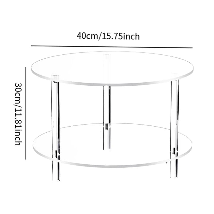 BowLift | Minimalist Acrylic Side Table with Luxury Movable Design