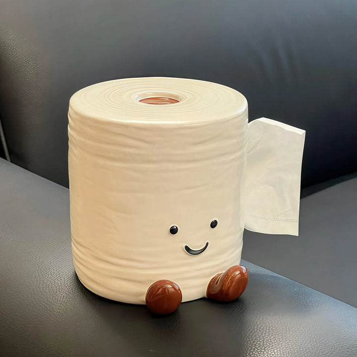 Smiley Toilet Paper Tissue Box | Bowlift