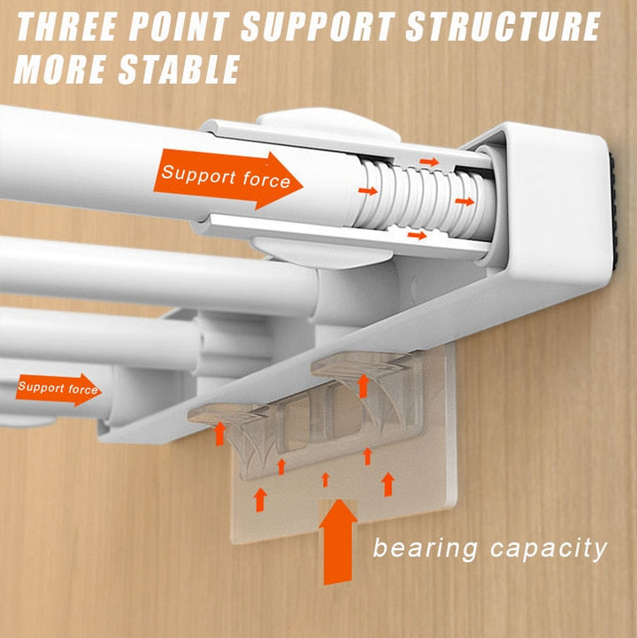 BowLift | Self-Adhesive Closet Wizard Shelf Support Bracket